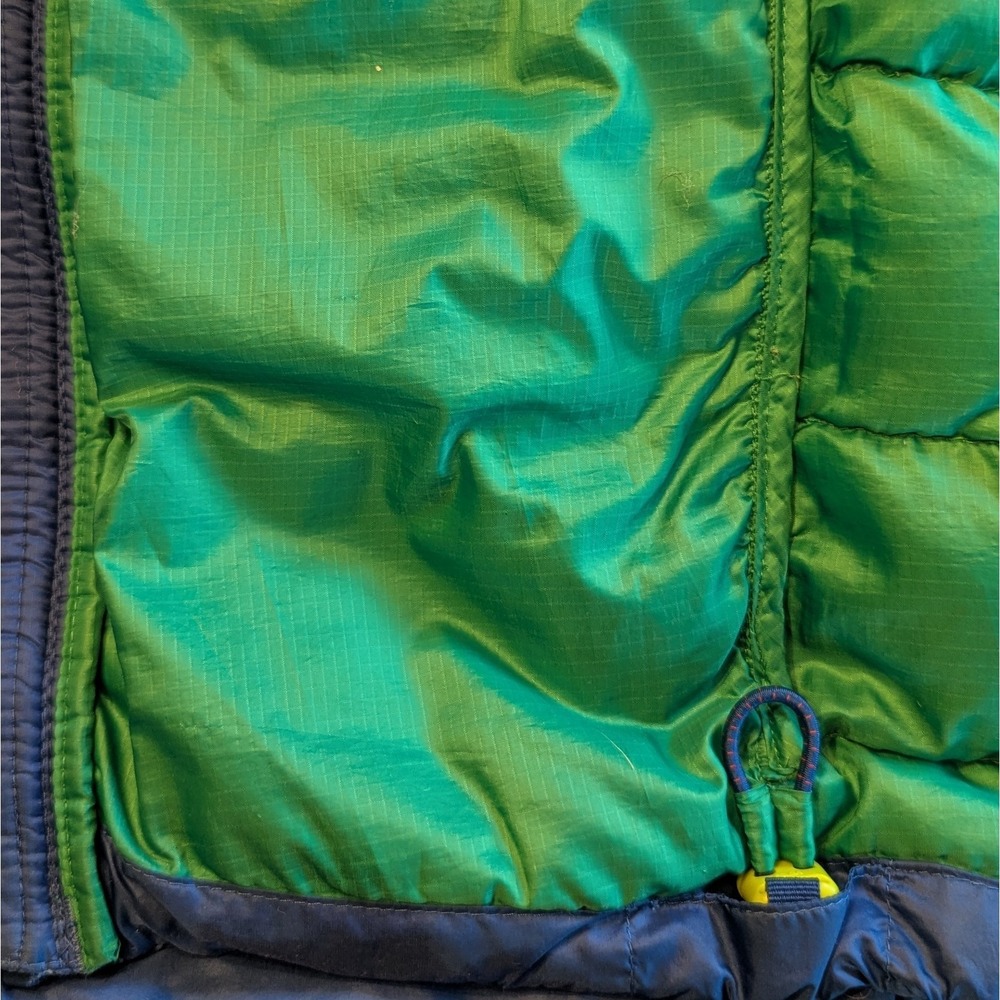 REI Small Youth Small Primaloft Silver Down Blue Green Hood‎ Zipper - Picture 10 of 10